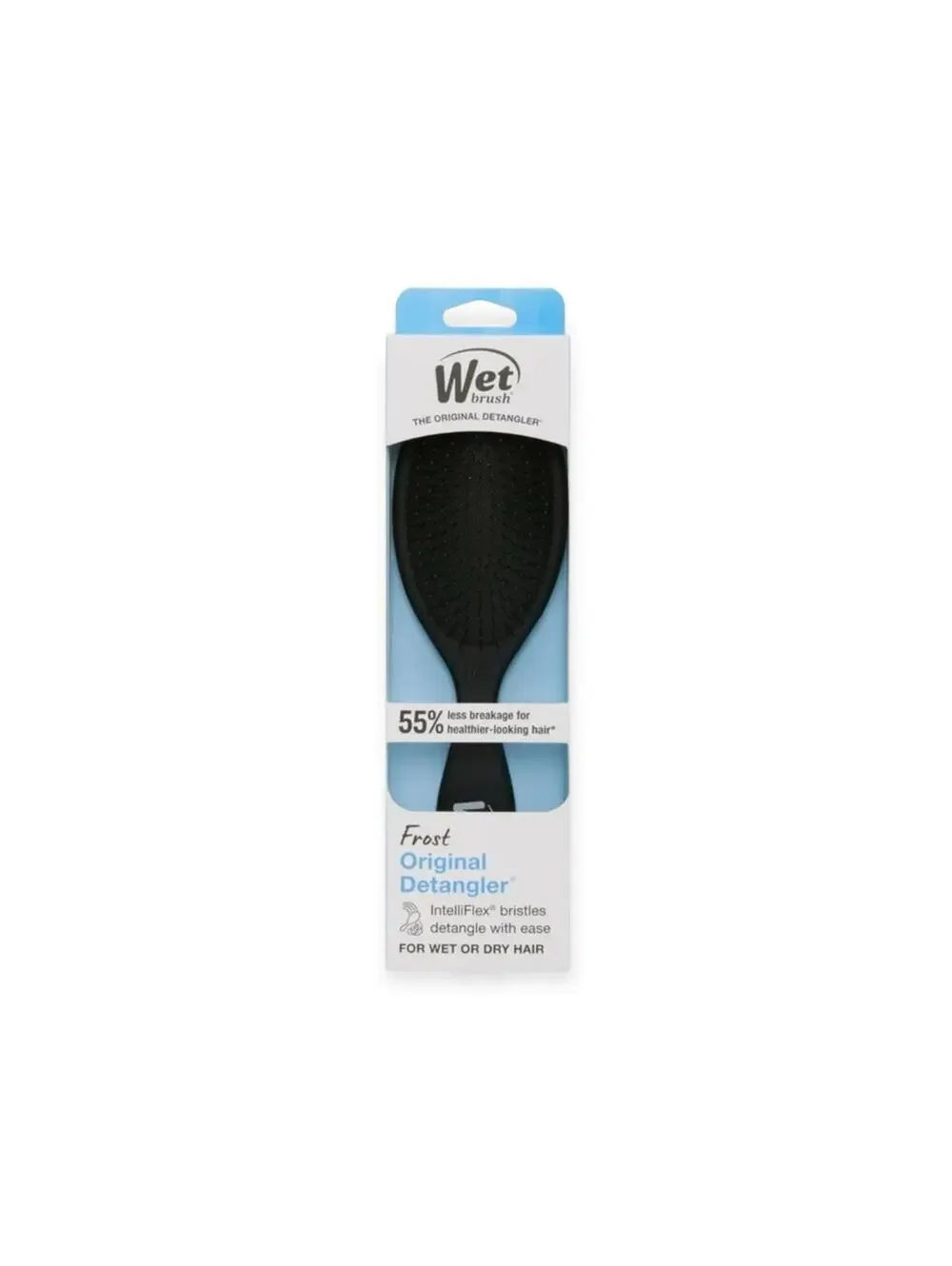 new Wet Brush ᯾ Original Detangling Gentle Hair Brush ᯾ Black Frost ᯾ in Box ᯾